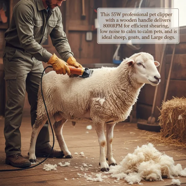 55W, Professional Corded Animal Shears for Sheep Goats Dogs,