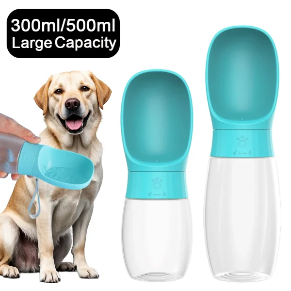 500ml Big Dog Water Bottle Portable Drinking Bowl